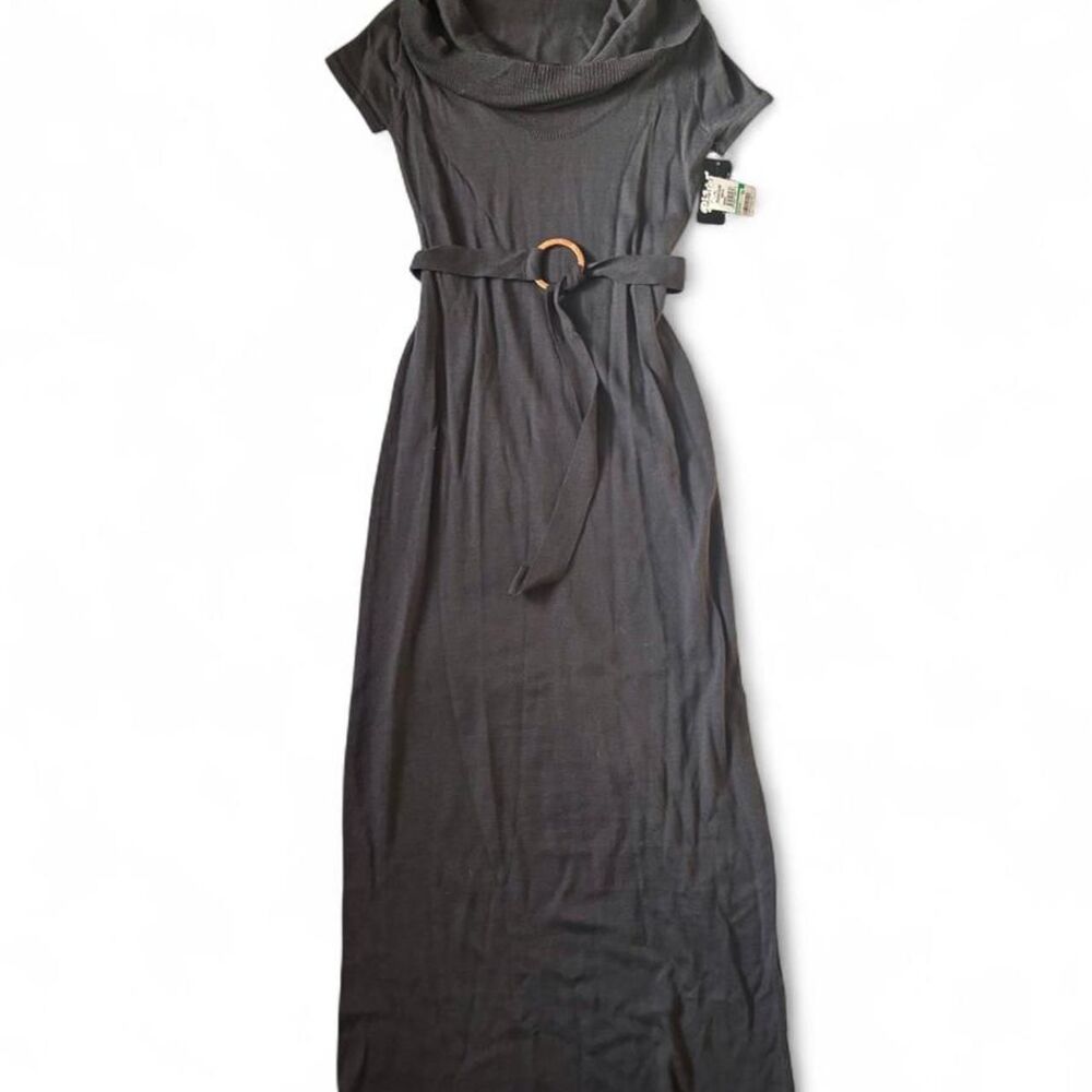 Planet-gold Women's Black and Grey Dress